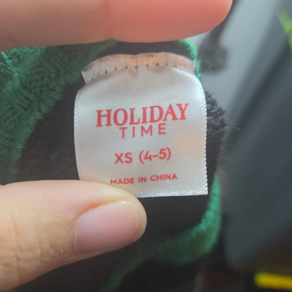 Holiday Time Boys Video Game Christmas Sweater Black Green Retro Gaming XS 4-5
